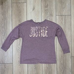 🛍️ 3 for $25 🛍️ - Justice Mauve Long Sleeve Graphic Tee